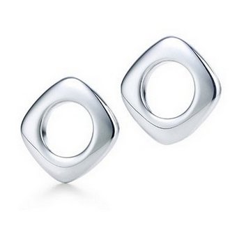 Square Round Earrings