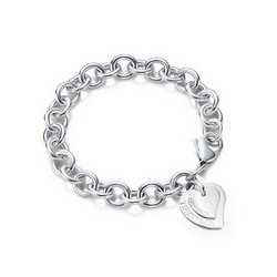 Tiffany Double Heart Tag Bracelet
