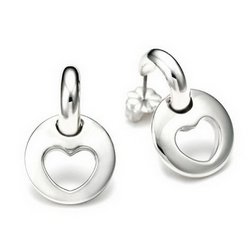 Staencil Heart Earrings