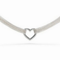 Ten Row Heart Necklace