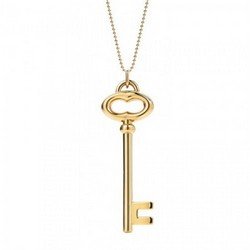 Tiffany Keys Golden Key Pendant