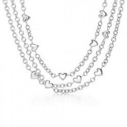 Tiffany Multichain Heart Necklace