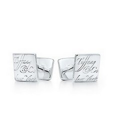 Tiffany Notes Square Cuff Links